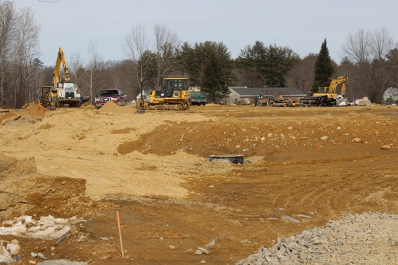 excavating the site