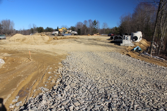 excavating the site